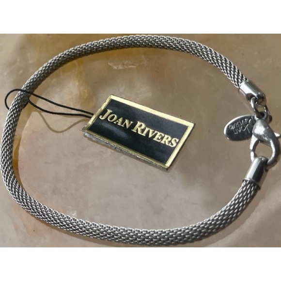 Joan Rivers Herringbone Western Vintage Large Silver Women's Bracelet - Picture 13 of 15